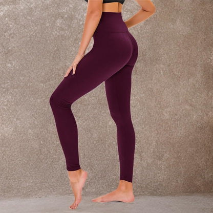 High Waisted Leggings for Women - No See Through Tummy Control Cycling Workout Yoga Pants with Pockets Reg & Plus