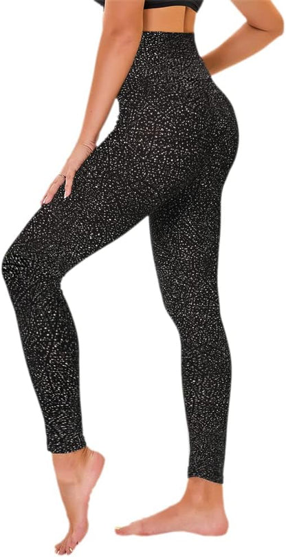 High Waisted Leggings for Women - No See Through Tummy Control Cycling Workout Yoga Pants with Pockets Reg & Plus