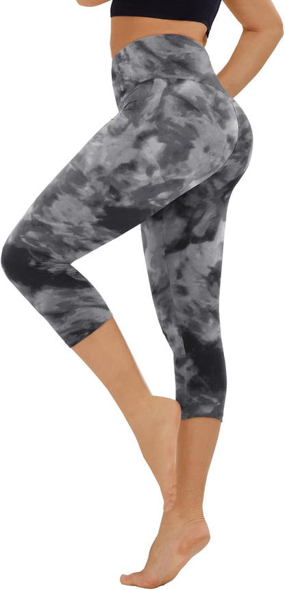 High Waisted Leggings for Women - No See Through Tummy Control Cycling Workout Yoga Pants with Pockets Reg & Plus