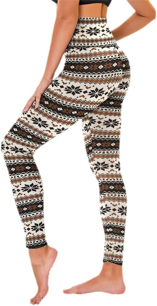 High Waisted Leggings for Women - No See Through Tummy Control Cycling Workout Yoga Pants with Pockets Reg & Plus
