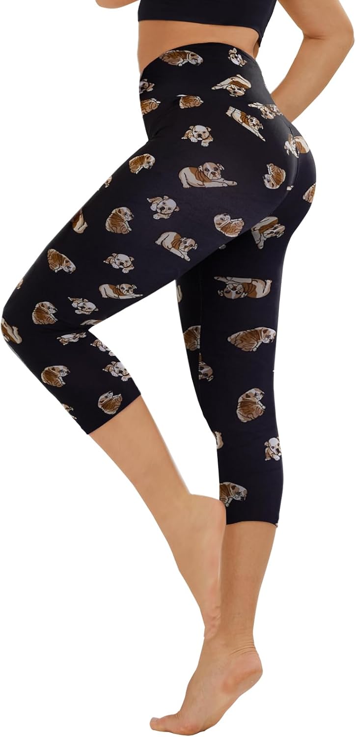High Waisted Leggings for Women - No See Through Tummy Control Cycling Workout Yoga Pants with Pockets Reg & Plus