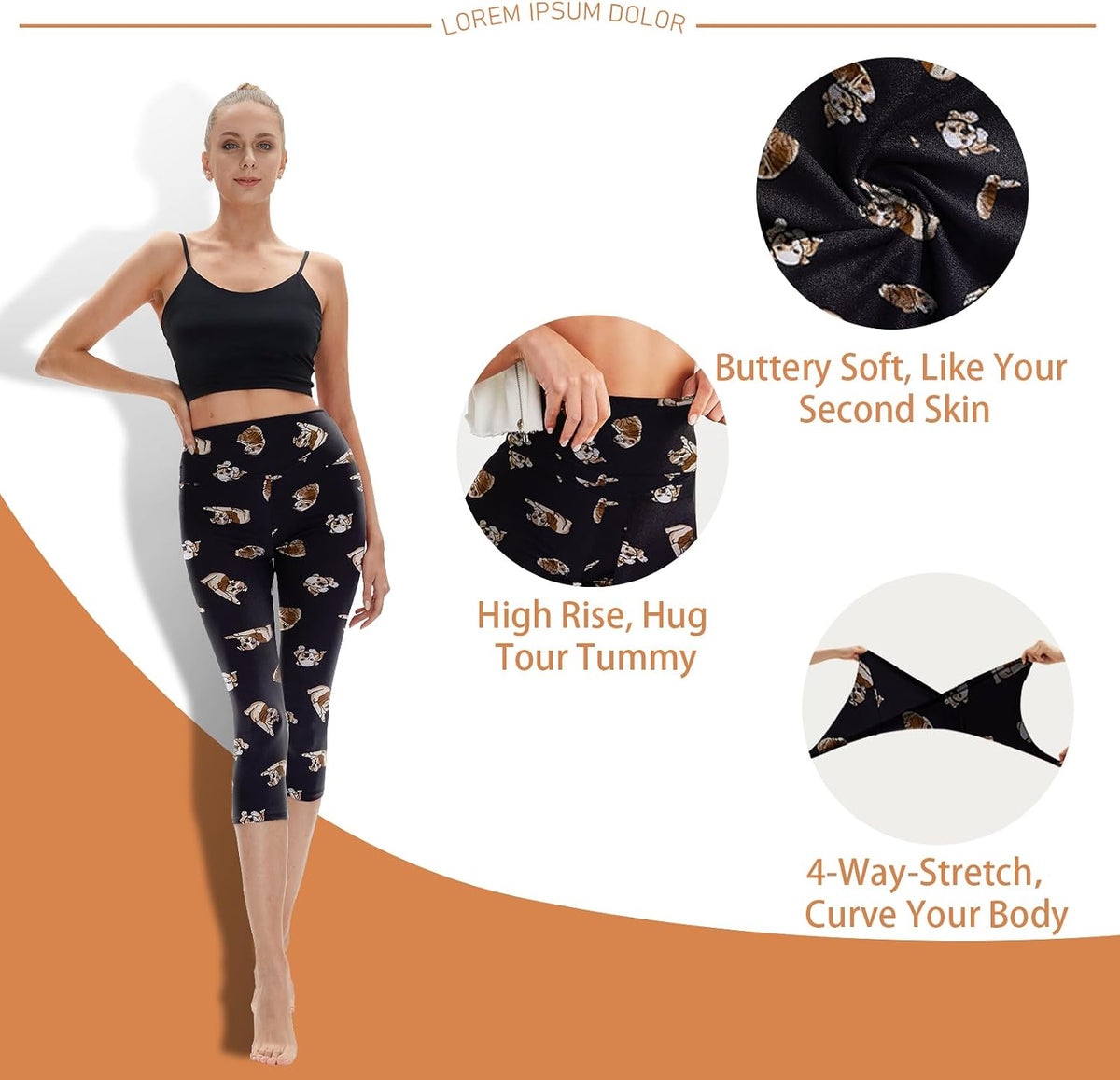 High Waisted Leggings for Women - No See Through Tummy Control Cycling Workout Yoga Pants with Pockets Reg & Plus