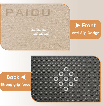 Foldable Yoga Mat, 70"x24"x0.31" TPE Non-Slip Mat with Bag | Double‑sided non‑slip, 8mm thick TPE, foldable for travel, ideal for yoga/pilates/fitness/home/outdoor workouts