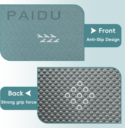 Foldable Yoga Mat, 70"x24"x0.31" TPE Non-Slip Mat with Bag | Double‑sided non‑slip, 8mm thick TPE, foldable for travel, ideal for yoga/pilates/fitness/home/outdoor workouts