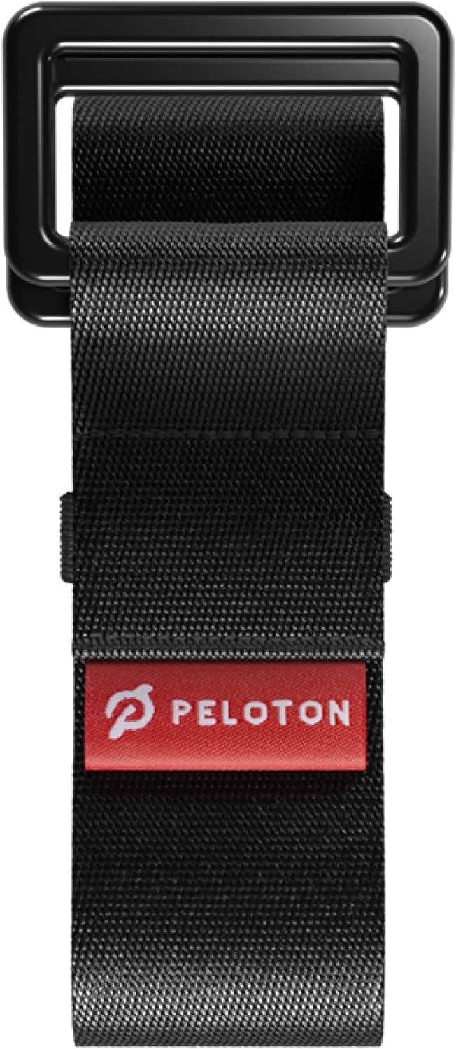 Yoga Strap | 6 ft. Adjustable and Durable Nylon Strap with Corrosion Resistant Zinc Alloy Rings for Stretching, Pilates, and Exercise, Black