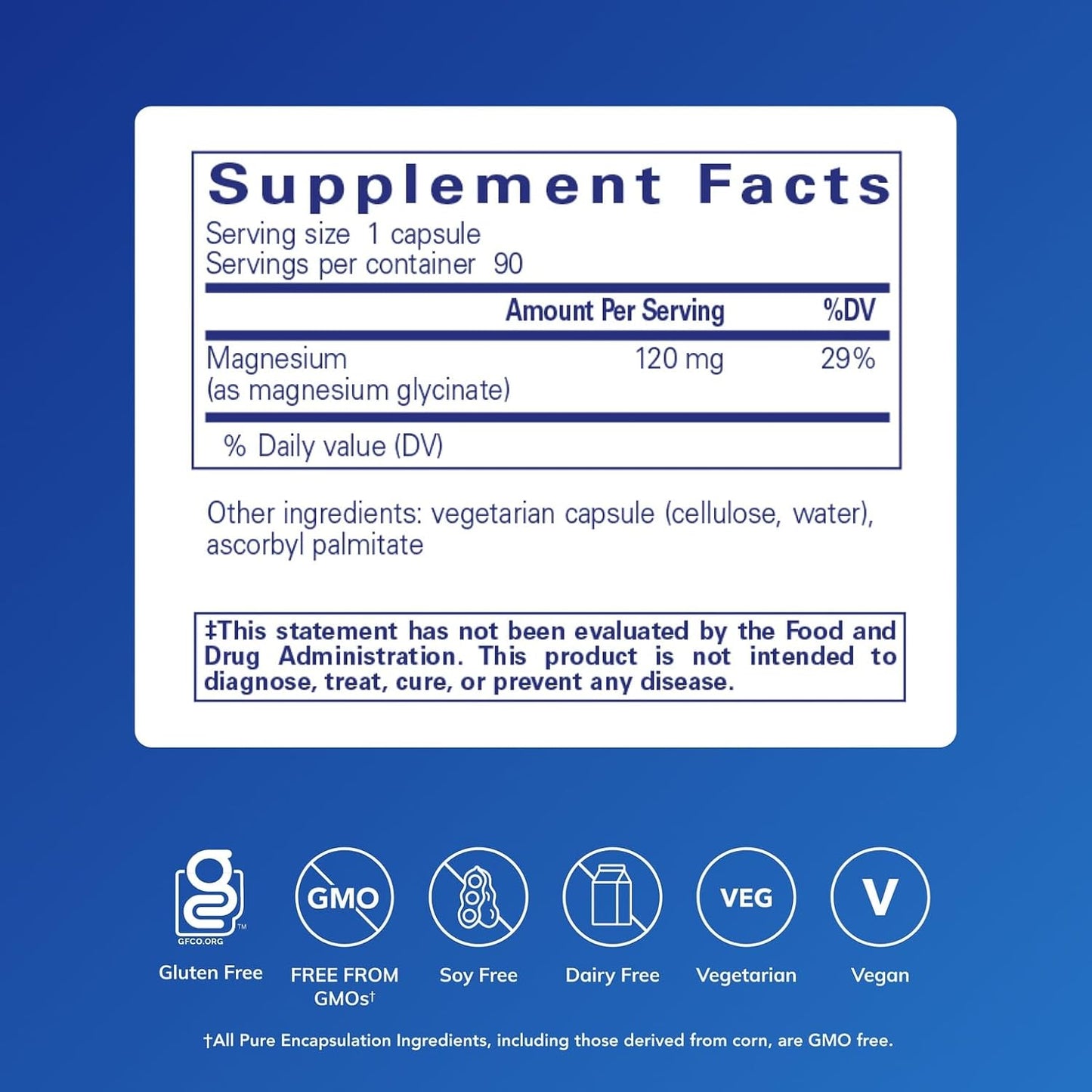 Magnesium (Glycinate), 180 Capsules