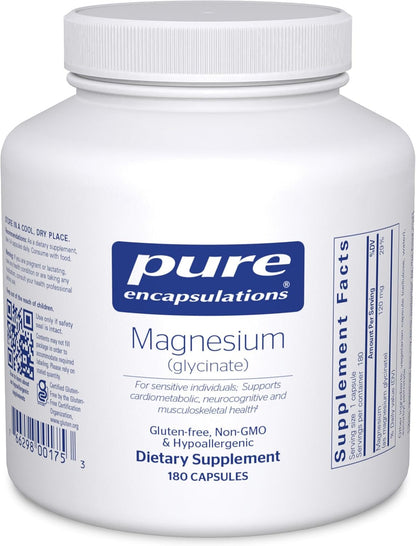 Magnesium (Glycinate), 180 Capsules