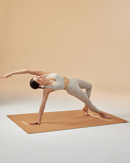 Yoga Mat,Non-Slip Hot Yoga Mat with Anti-Tear Design and Friendly Natural Rubber Mat with Strap and Bag