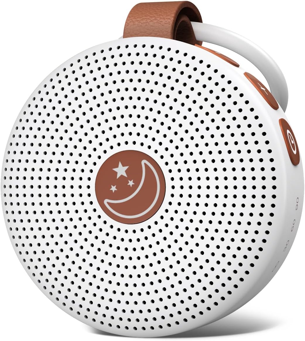 Mini Portable Sound White Noise Machine Baby Patter for Sleep with 30 Soothing Sounds for Baby Kids Adults 32 Volume Levels Sleep Soother Auto-Off Timer for Travel Home Office Privacy