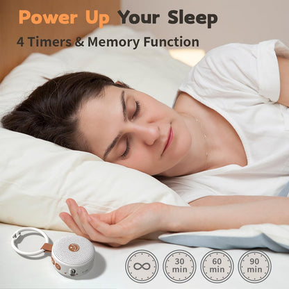 Mini Portable Sound White Noise Machine Baby Patter for Sleep with 30 Soothing Sounds for Baby Kids Adults 32 Volume Levels Sleep Soother Auto-Off Timer for Travel Home Office Privacy