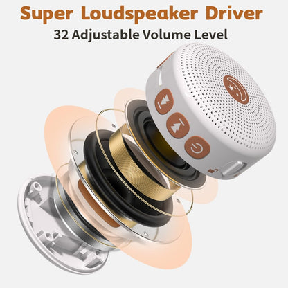Mini Portable Sound White Noise Machine Baby Patter for Sleep with 30 Soothing Sounds for Baby Kids Adults 32 Volume Levels Sleep Soother Auto-Off Timer for Travel Home Office Privacy