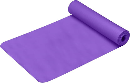 Yoga Mat with Strap 5mm Thick Non Slip Anti-Tear High Density Exercise Mat with Carrying Strap Hot Yoga Mat for Fitness, Home Yoga, Gym, Stretching, Workouts, Floor, Pilates