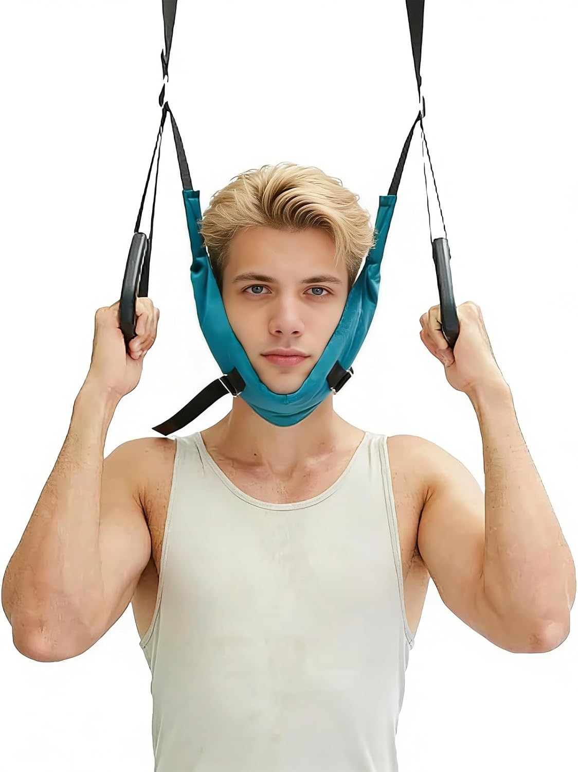 2026 New Upgraded Cervical Neck Traction Device,Neck Stretcher Cervical Traction Device for Decompression Home Physical Therapy, Portable Neck Stretcher Hammock Traction