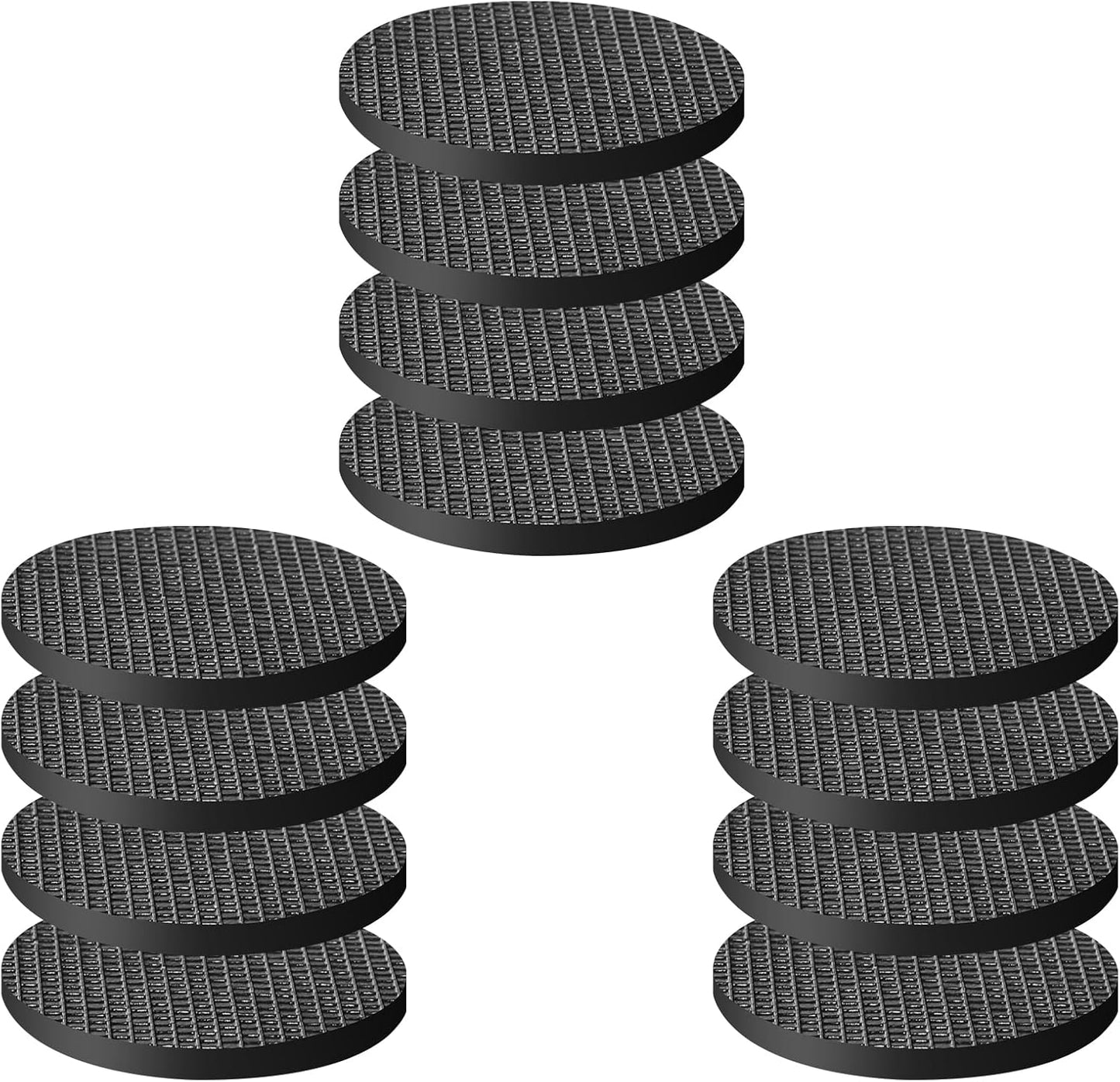 Non Slip Furniture Pads, Self Adhesive Rubber Pads with Anti Skid Stickers, Cuttable Rubber Sheet for Furniture and Appliances (4” × 40”)