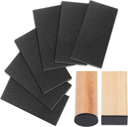 Non Slip Furniture Pads, Self Adhesive Rubber Pads with Anti Skid Stickers, Cuttable Rubber Sheet for Furniture and Appliances (4” × 40”)