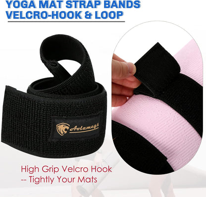 Yoga Mat Strap,Heavy Duty Bungee Straps Band,Wrap Organizer for Yoga Mat/Workout/Exercise(20" L x 2" W)