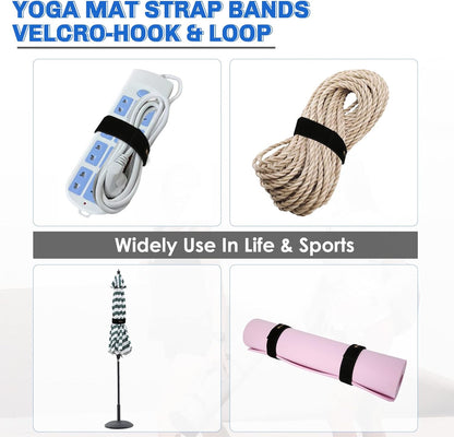 Yoga Mat Strap,Heavy Duty Bungee Straps Band,Wrap Organizer for Yoga Mat/Workout/Exercise(20" L x 2" W)
