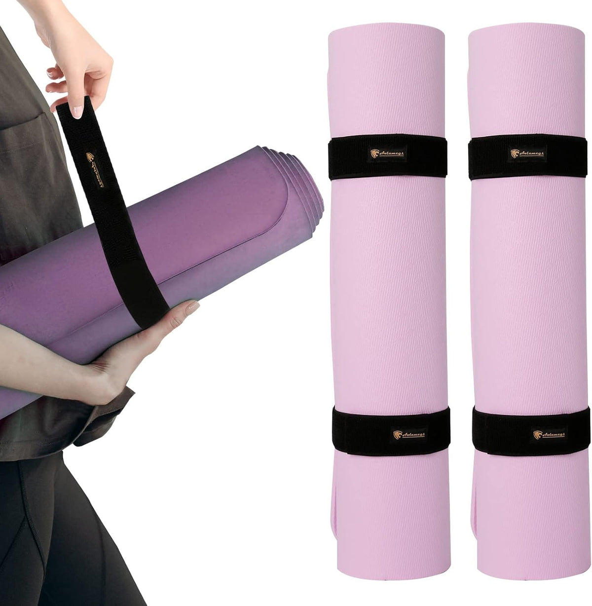 Yoga Mat Strap,Heavy Duty Bungee Straps Band,Wrap Organizer for Yoga Mat/Workout/Exercise(20" L x 2" W)