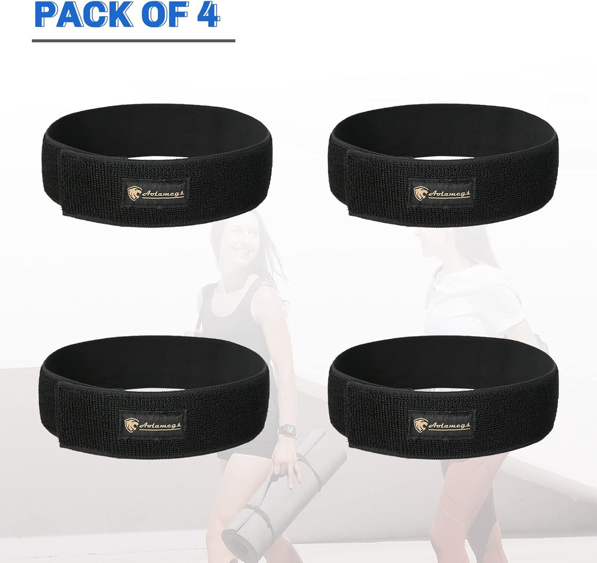 Yoga Mat Strap,Heavy Duty Bungee Straps Band,Wrap Organizer for Yoga Mat/Workout/Exercise(20" L x 2" W)