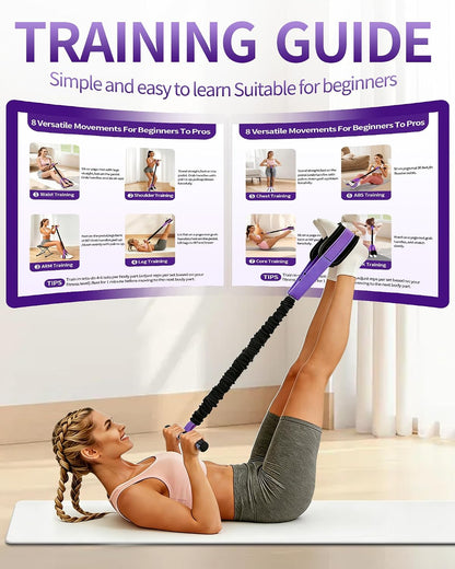 Pedal Resistance Bands with Handles, Upgraded 55LBS Thickened Latex Exercise Bands, Soft Foam Pedal, Sit Up Trainer for Abs Core Arms Legs, Home Gym Equipment for Pilates Yoga Physical Therapy