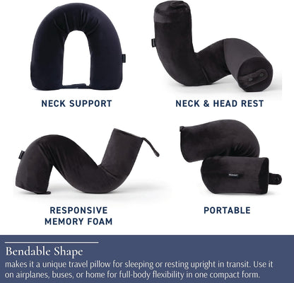Free Form Travel Pillow Lightweight Flexible Memory Foam Pillow