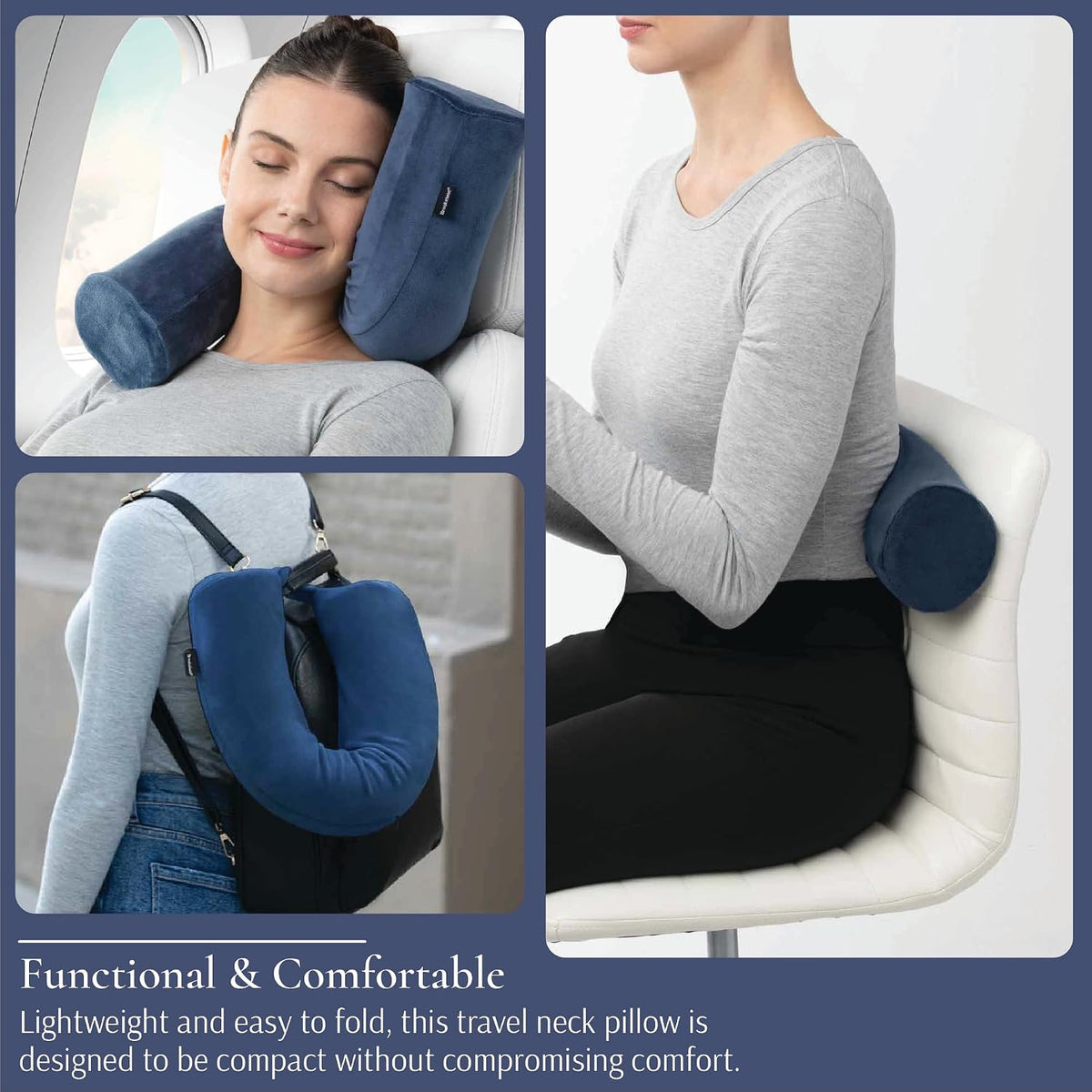 Free Form Travel Pillow Lightweight Flexible Memory Foam Pillow