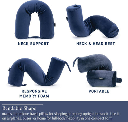 Free Form Travel Pillow Lightweight Flexible Memory Foam Pillow