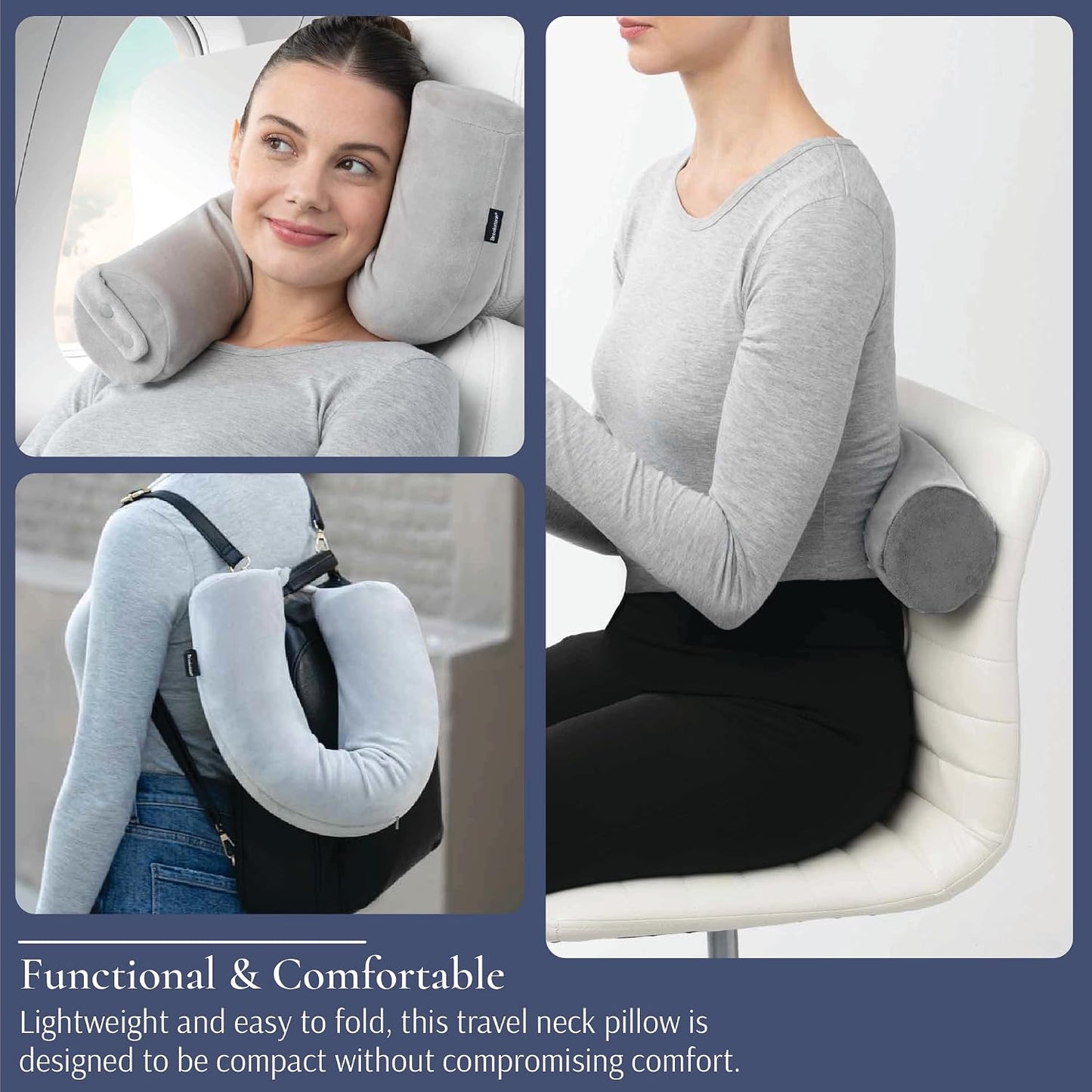 Free Form Travel Pillow Lightweight Flexible Memory Foam Pillow
