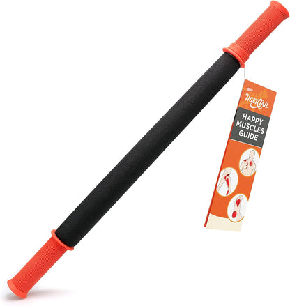 Tiger Tail 18in Massage Stick Portable Roller, Handheld, Deep Tissue Foam Roller, Body Massage and Myofascial Release Tool for Legs, Neck, Calves, Thighs, Shins & Back, The Original 18, Made in USA