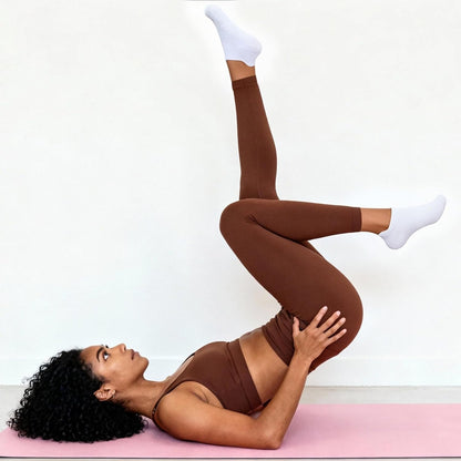 6 Pairs Pilates Socks for Women, Grip Yoga Crew Socks, Non Slip Grippy for Barre, Ballet, Dance & Hospital