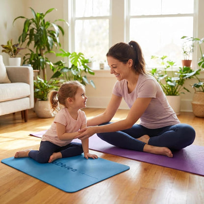 Mini Small Yoga Mat 23.6×15.7in 5mm Thin Portable Non-Slip Knee Pad
