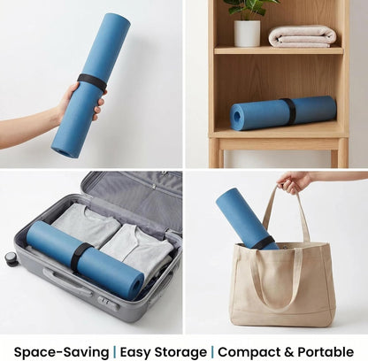 Mini Small Yoga Mat 23.6×15.7in 5mm Thin Portable Non-Slip Knee Pad