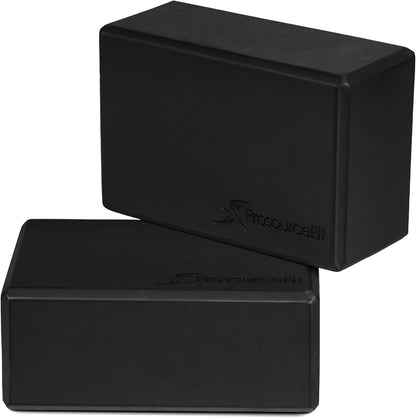 Foam Yoga Blocks, High Density EVA Yoga Bricks 4”x 6” x 9” (Set of 2)