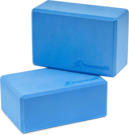 Foam Yoga Blocks, High Density EVA Yoga Bricks 4”x 6” x 9” (Set of 2)