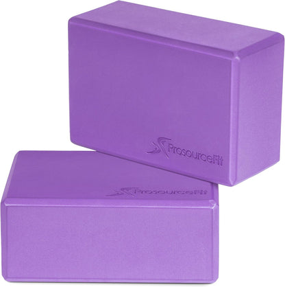 Foam Yoga Blocks, High Density EVA Yoga Bricks 4”x 6” x 9” (Set of 2)