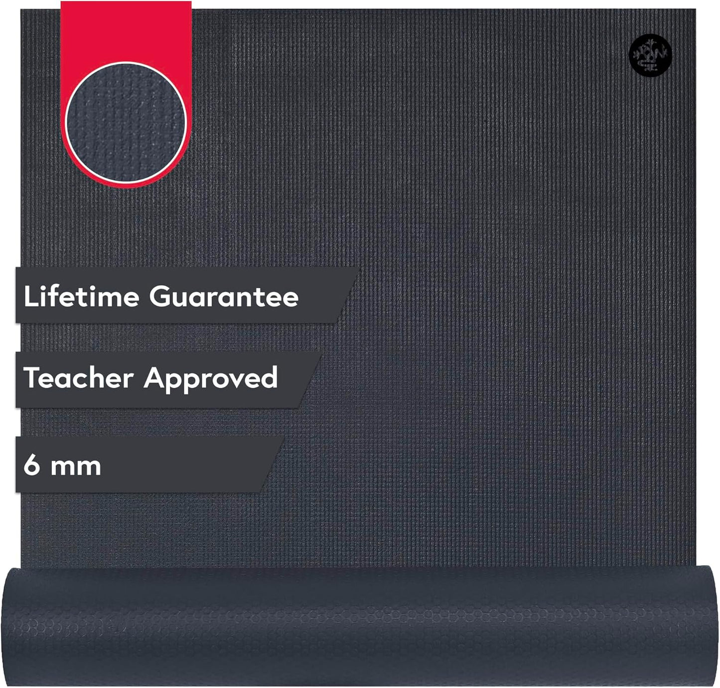 PRO Yoga Mat - 6mm | Lifetime Durability | Hygienic Construction | Premium Studio Quality | Teacher Approved