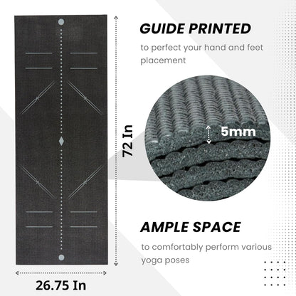 𝗘𝘃𝗲𝗿𝘆𝗱𝗮𝘆 𝗬𝗼𝗴𝗮 Mat Premium Edition, Non-Slip Exercise & Fitness Mat - Eco-Friendly, Anti-Tear, 3-5mm Thickness for Yoga, Pilates & Floor Workouts
