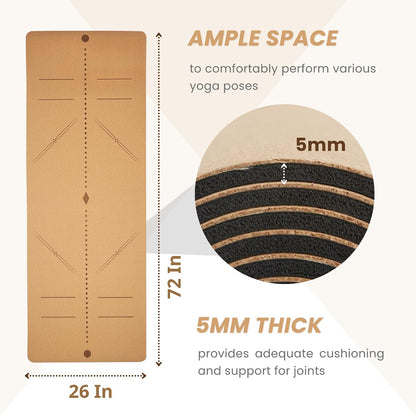 𝗘𝘃𝗲𝗿𝘆𝗱𝗮𝘆 𝗬𝗼𝗴𝗮 Mat Premium Edition, Non-Slip Exercise & Fitness Mat - Eco-Friendly, Anti-Tear, 3-5mm Thickness for Yoga, Pilates & Floor Workouts
