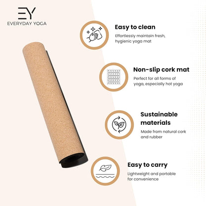 𝗘𝘃𝗲𝗿𝘆𝗱𝗮𝘆 𝗬𝗼𝗴𝗮 Mat Premium Edition, Non-Slip Exercise & Fitness Mat - Eco-Friendly, Anti-Tear, 3-5mm Thickness for Yoga, Pilates & Floor Workouts