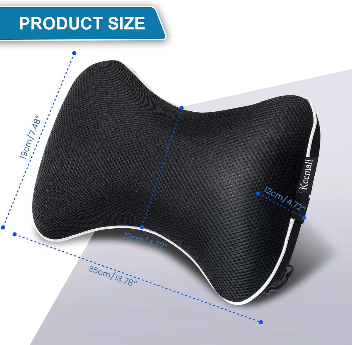 Portable Inflatable Travel Neck Pillow for Airplane, Car & Office