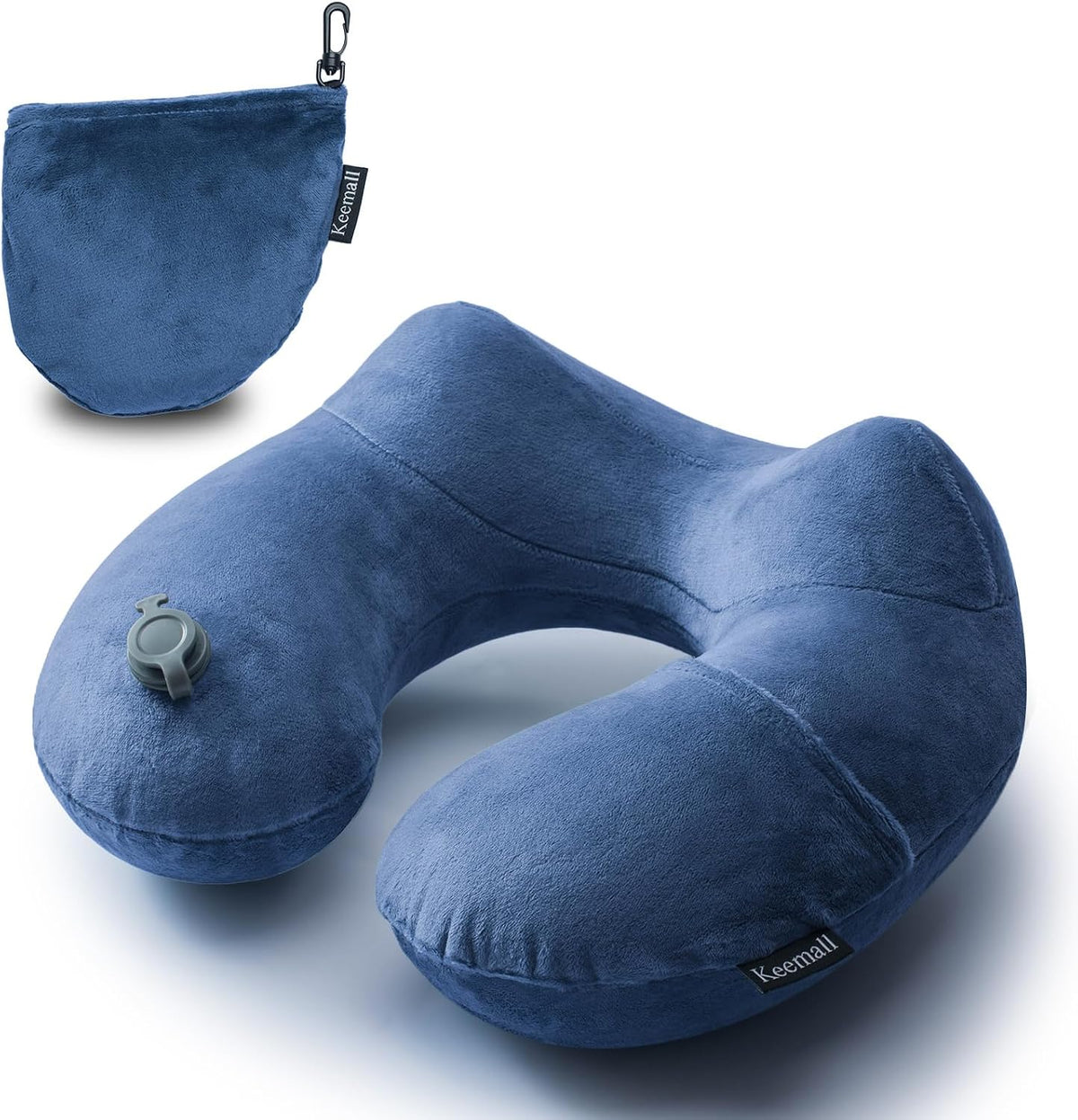 Portable Inflatable Travel Neck Pillow for Airplane, Car & Office