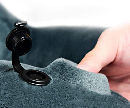 Portable Inflatable Travel Neck Pillow for Airplane, Car & Office
