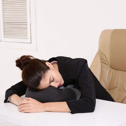 Portable Inflatable Travel Neck Pillow for Airplane, Car & Office