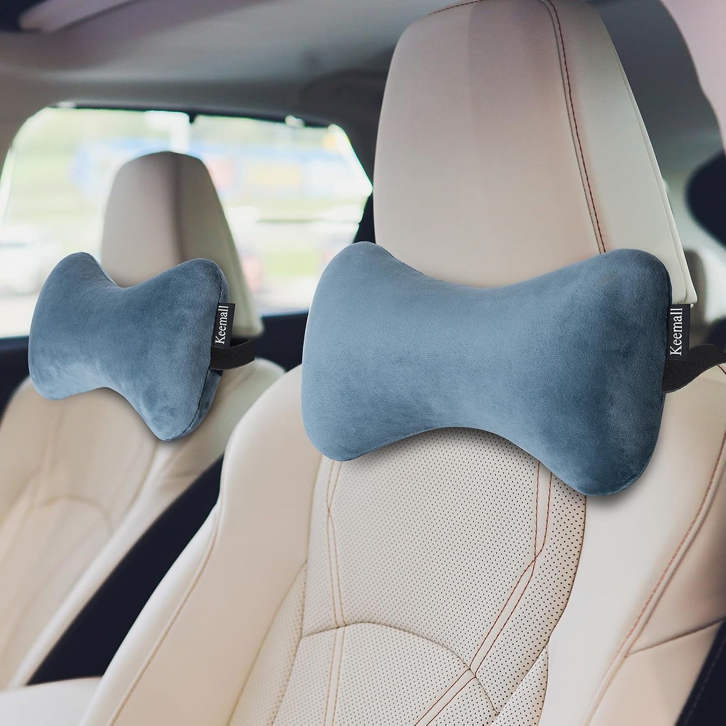 Portable Inflatable Travel Neck Pillow for Airplane, Car & Office