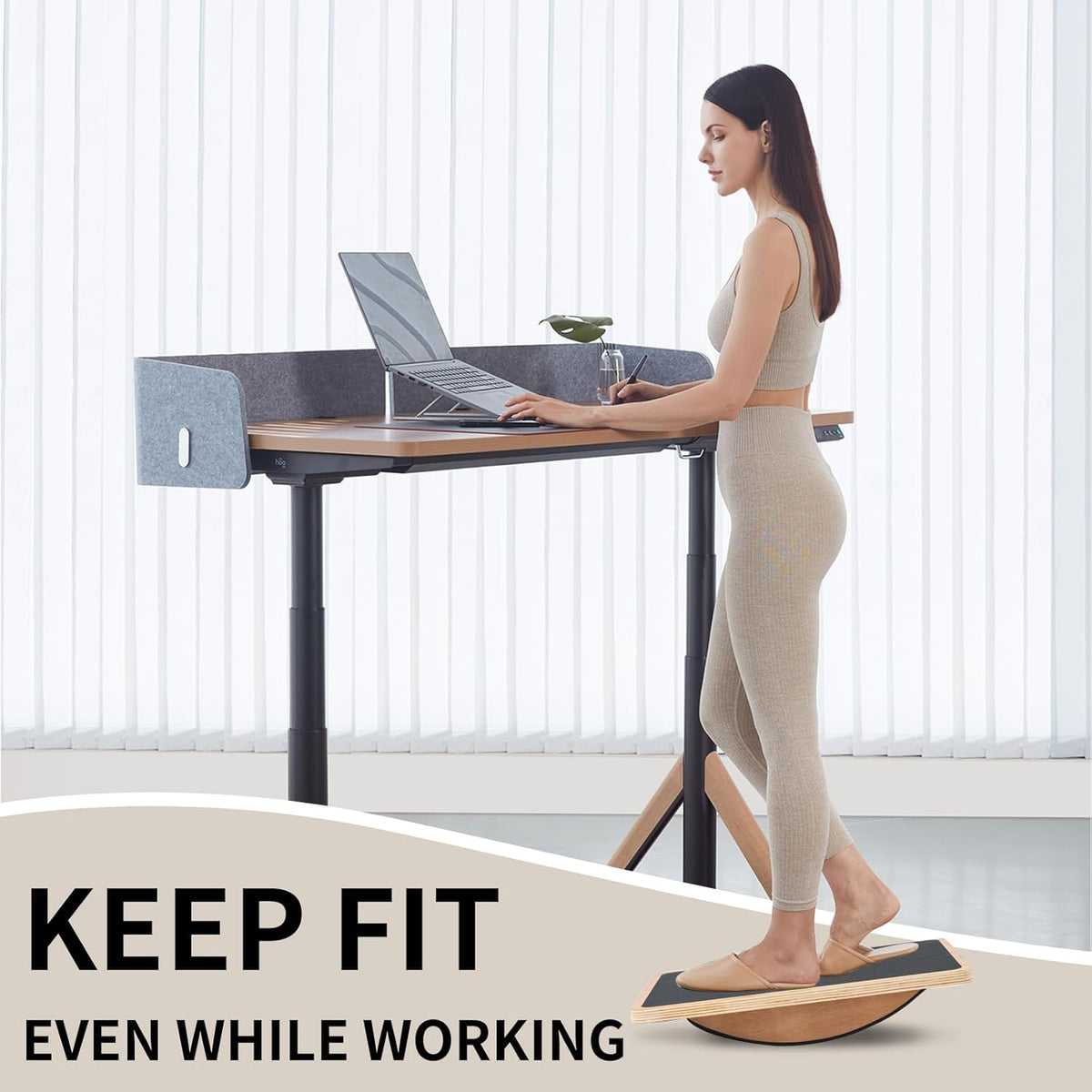 Balance Board Wobble Board for Adults and Kids - Anti-Slip 350LBS Balance Board for Physical Therapy,Balance Training,Posture Correction,Standing Desk Core Strength Wooden Balance Rocker Board