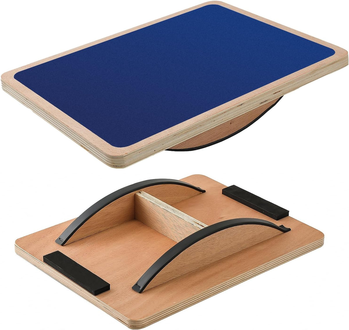Balance Board Wobble Board for Adults and Kids - Anti-Slip 350LBS Balance Board for Physical Therapy,Balance Training,Posture Correction,Standing Desk Core Strength Wooden Balance Rocker Board