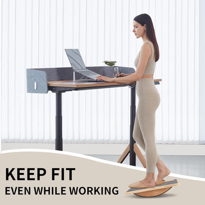 Balance Board Wobble Board for Adults and Kids - Anti-Slip 350LBS Balance Board for Physical Therapy,Balance Training,Posture Correction,Standing Desk Core Strength Wooden Balance Rocker Board