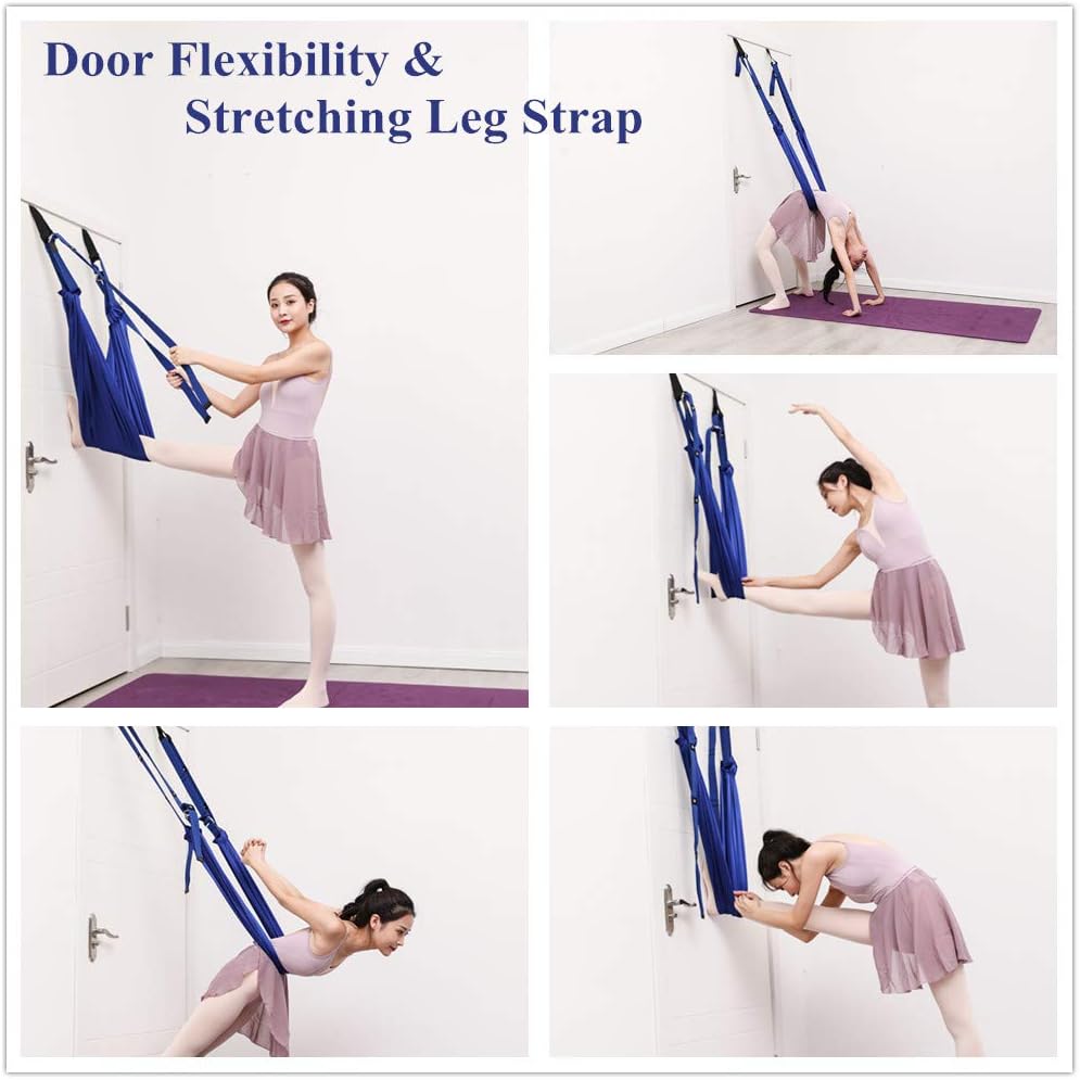 Waist Back Leg Stretch Strap/Yoga Fitness Band, Leg Stretching Assist Trainer, Yoga Stretcher, Back Bend Split Inversion Strap for Fitness, Dance, Ballet, Gymnastics