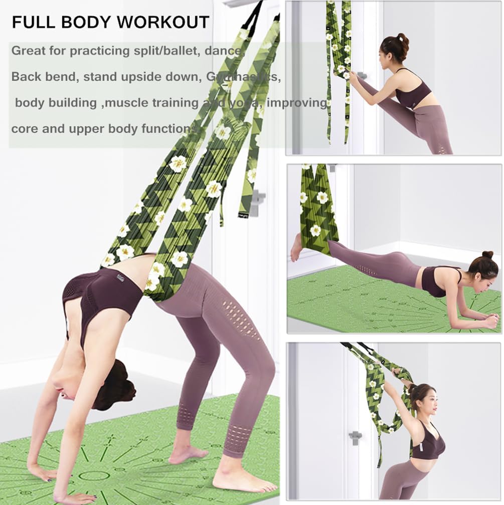 Waist Back Leg Stretch Strap/Yoga Fitness Band, Leg Stretching Assist Trainer, Yoga Stretcher, Back Bend Split Inversion Strap for Fitness, Dance, Ballet, Gymnastics