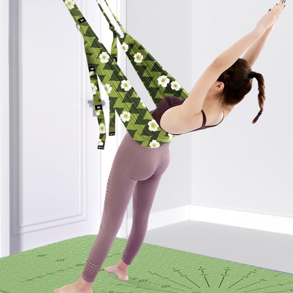 Waist Back Leg Stretch Strap/Yoga Fitness Band, Leg Stretching Assist Trainer, Yoga Stretcher, Back Bend Split Inversion Strap for Fitness, Dance, Ballet, Gymnastics